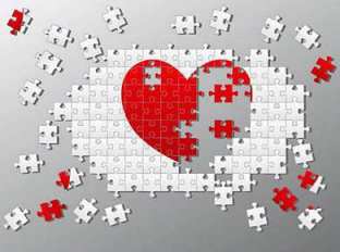 puzzle corazón